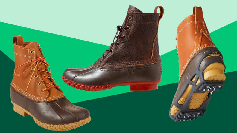Three pairs of boots from L.L. Bean.