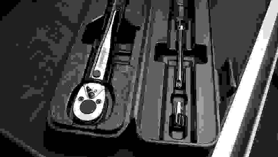Photo of an EPAuto torque wrench in a black carrying case.