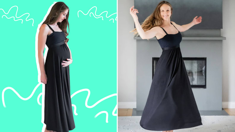 This Topshop maternity dress is now reduced to €20 and perfect for spring -  HerFamily