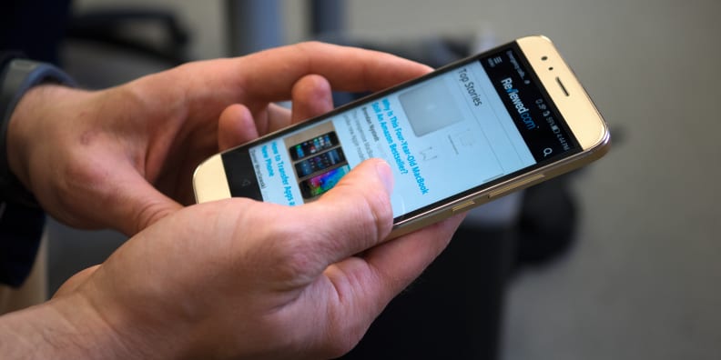 The Huawei GX8 in use