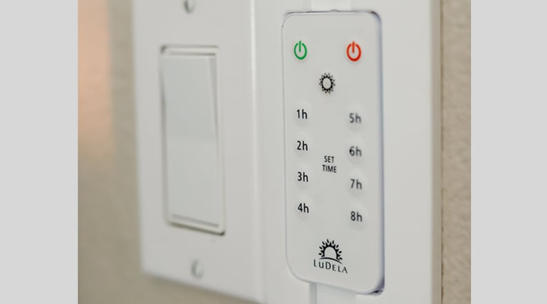 Wall-mounted remote for the Perfect Pillar Candle