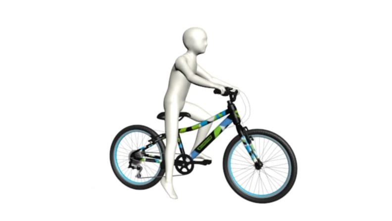 An avatar on a Guardian Kids Bike