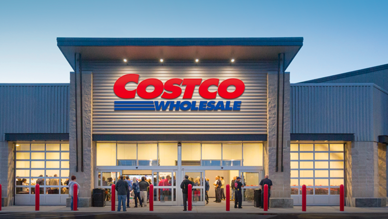 Photo of Costco warehouse.
