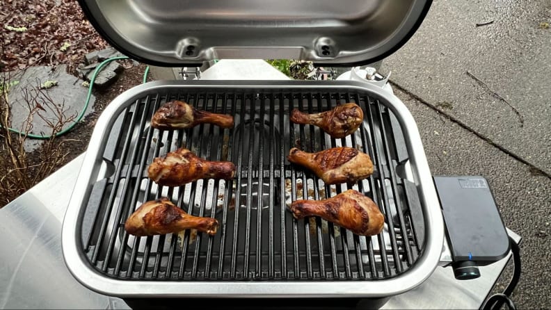 Weber Golden Yellow Lumin Compact Electric Grill