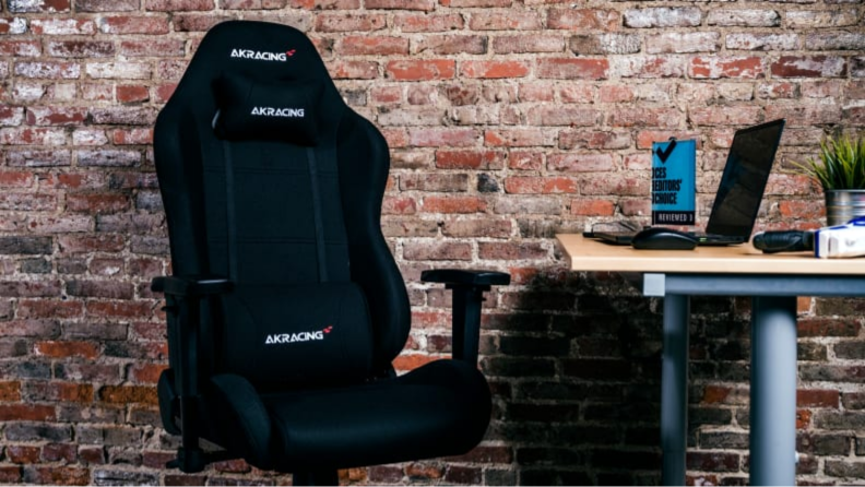 An image of the AKRacing gaming chair as featured on Reviewed's Best Gaming Chair roundup.