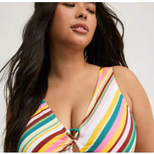 Product image of Torrid Wireless Tie-Front Back Smoothing Bikini Top