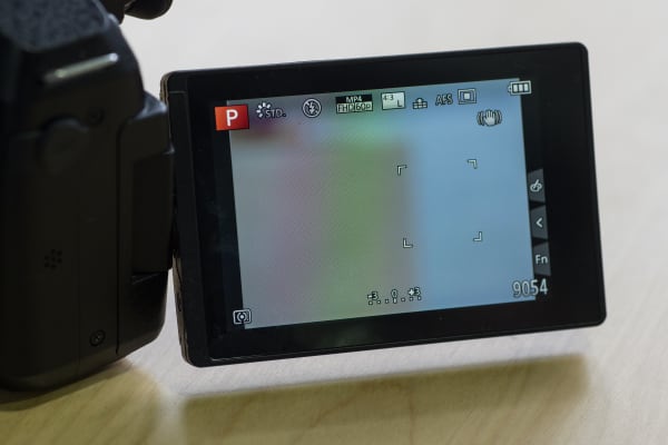 A photo of the Panasonic Lumix FZ300's screen.