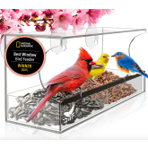 Product image of Nature’s Hangout Long Ranch Window Bird Feeder