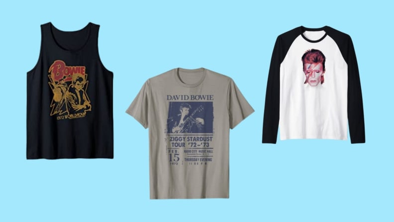 david bowie tank top, tshirt, and long sleeve