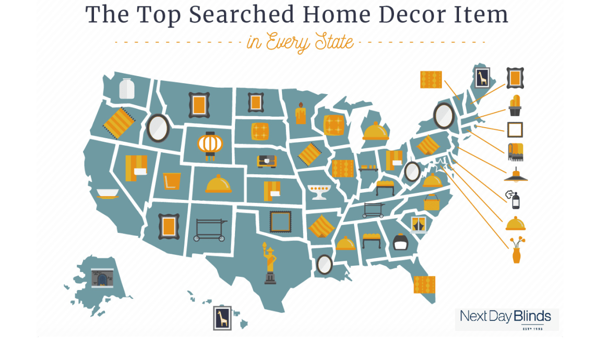 The most popular home decor item in every state - Reviewed