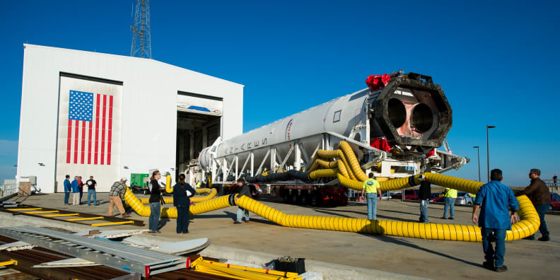 Orbital Sciences Antares Rollout