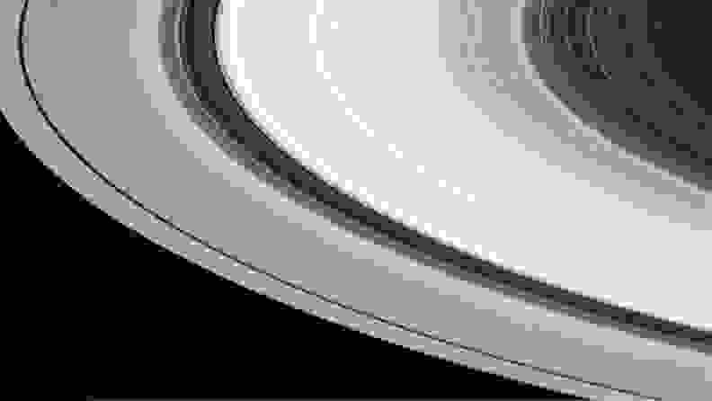 NASA image of the planet Saturn's rings