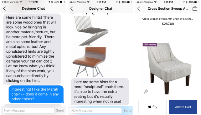 RoomHints Chat and Buy Now