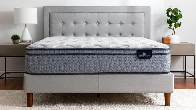Serta Perfect Sleeper mattress in a bedroom setup.