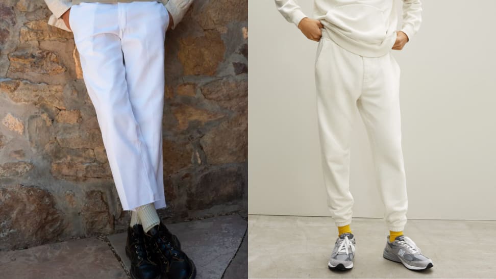 The dos and don'ts for men wearing white trousers