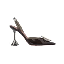 Product image of Amina Muaddi Begum Glass crystal-embellished PVC slingback pumps