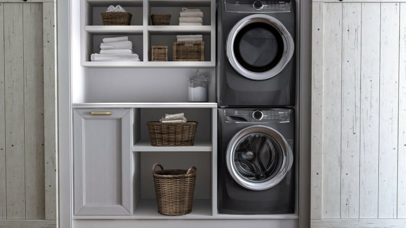 Compact washers and dryers can be stacked, so they take up very little space