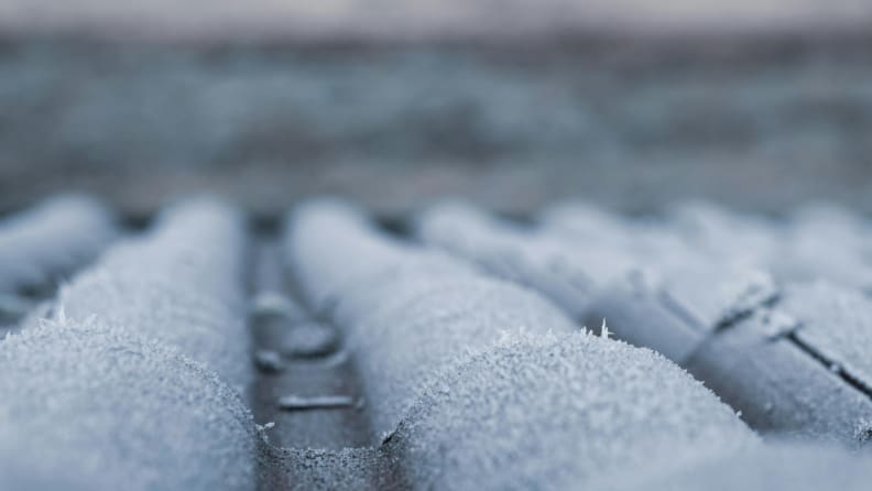 Icy roof