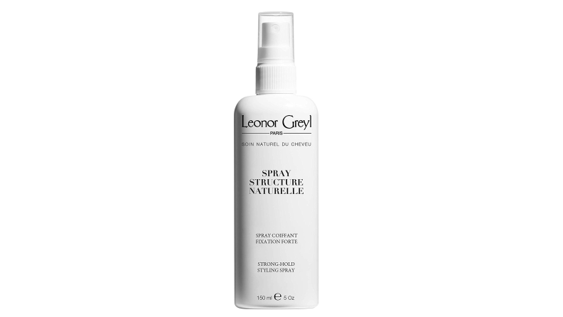 A bottle of Leonor Grey Finishing Spray.