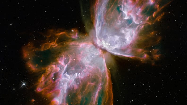 The "Butterfly" Nebula, as seen from the Hubble Telescope