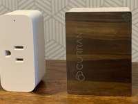 Amazon Smart Plug (left) and the Currant WiFi Smart Outlet (right)