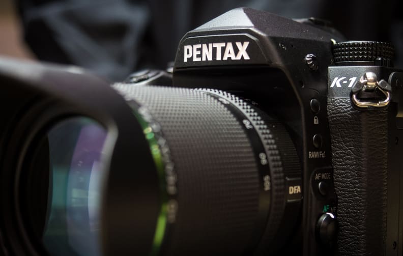 The K-1's pentaprism hump recalls some of Pentax's most iconic film-era SLRs.