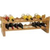 Product image of Oceanstar 18-Bottle Stackable Bamboo Wine Rack