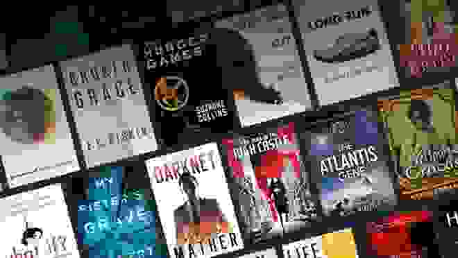 Many book titles that are available with Kindle Unlimited.