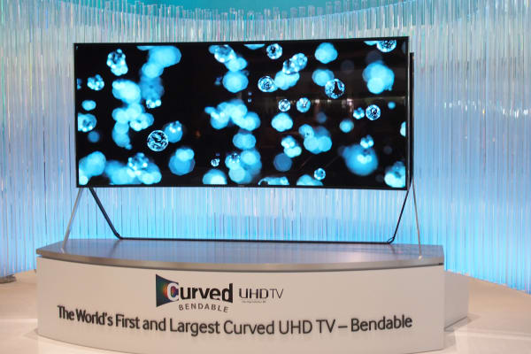 Samsung's 105-inch UHD TV sports a 21:9 aspect ratio.