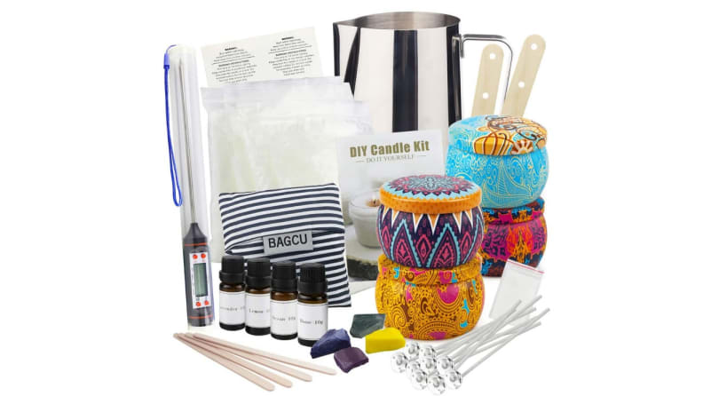 A candle making kit.