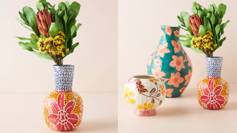 floral vases
