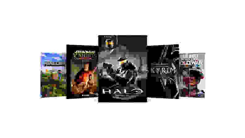 Several videogame covers grouped together
