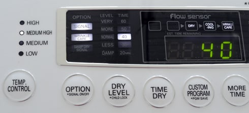 LG DLE1101W Dryer Review - Reviewed.com Laundry