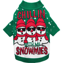 Product image of Fitwarm Chillin with My Snowmies Dog Ugly Christmas Sweater