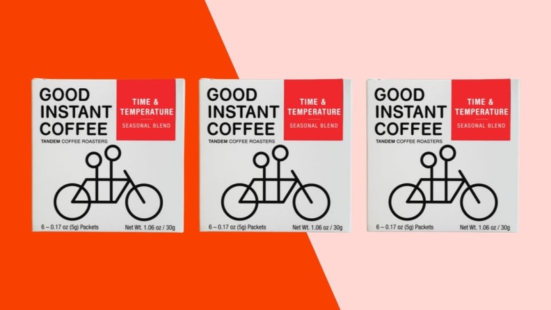 Three packets of Tandem Coffee.