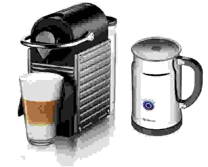 Nespresso Pixie Espresso Maker with Aeroccino Plus Milk Frother