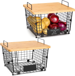 Product image of Aozita 2 Stackable Kitchen Counter Baskets