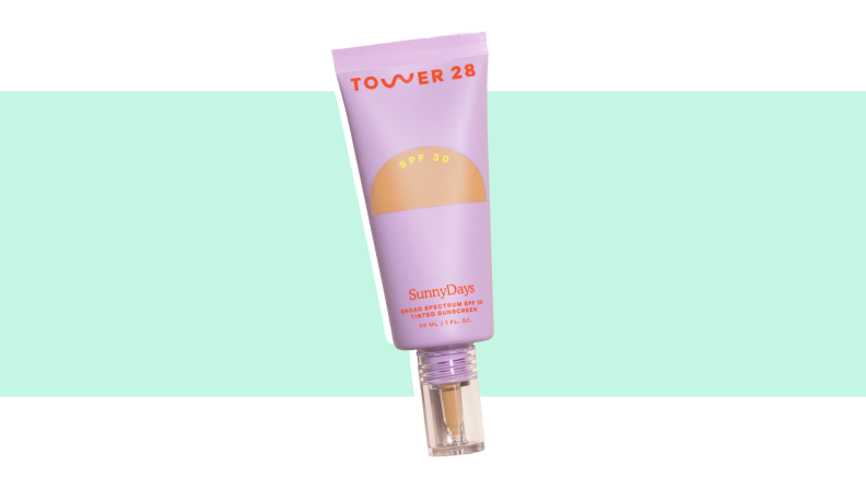 A tube of tinted sunscreen.