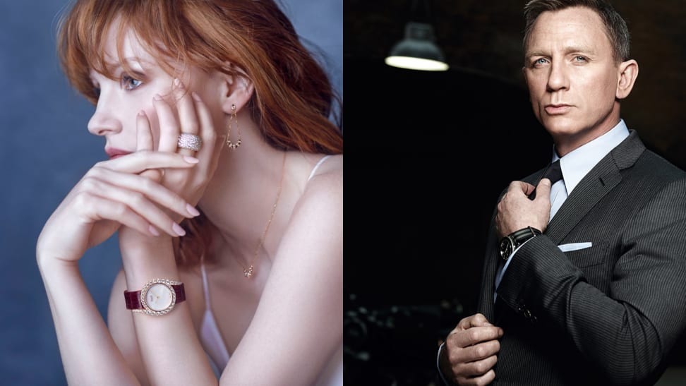 Left: Jessica Chastain; Right: Daniel Craig