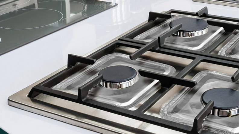Aluminum gas stovetop covers