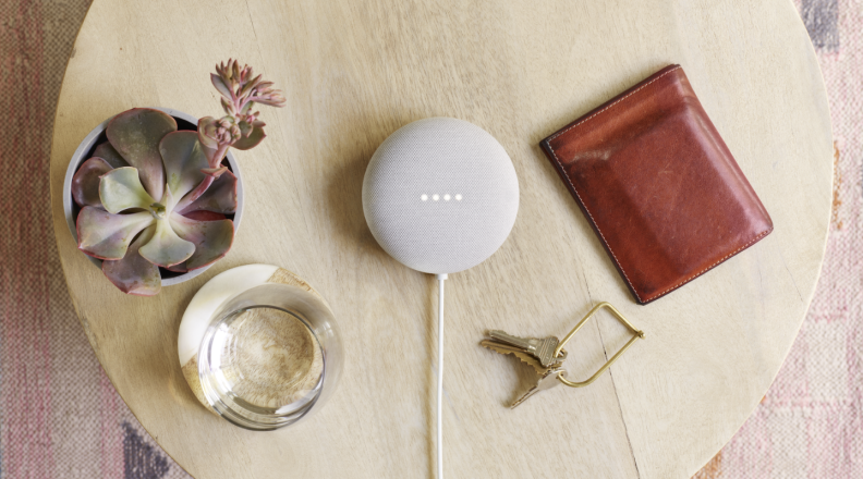 The Nest Mini is small enough to place anywhere, making it a great choice for apartment dwellers.