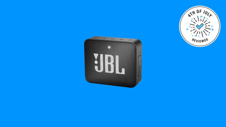 A portable speaker.