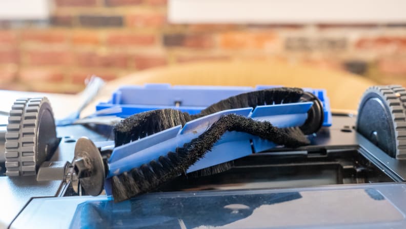 You can remove the brush roll to get out tangled hair and debris.