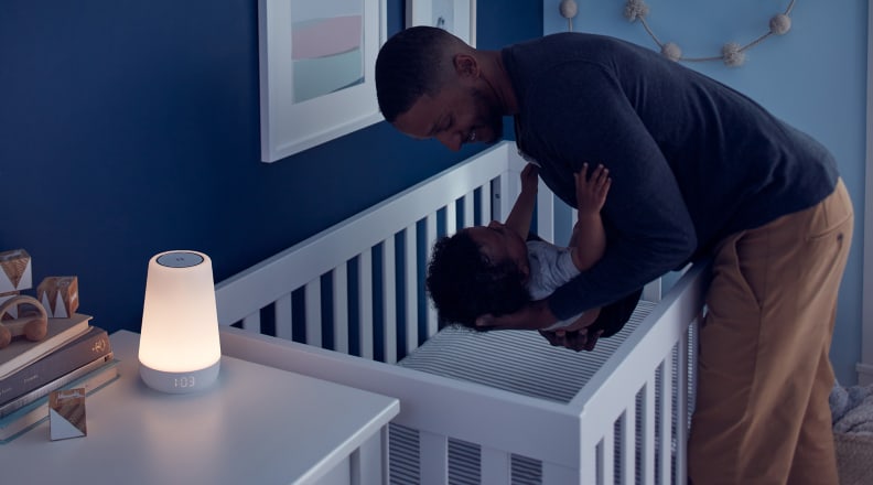Baby in crib
