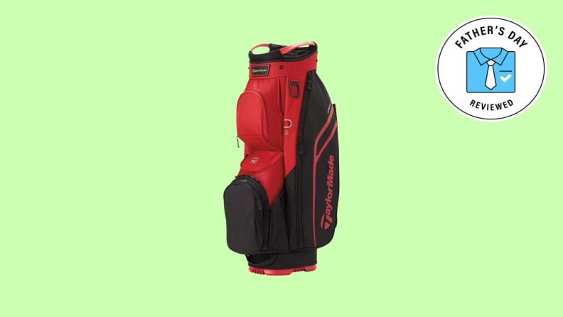 red golf bag