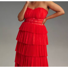 Product image of Hutch Plus Strapless Tiered Maxi Dress