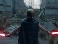 A mysterious Sith warrior ignites two lightsabers in season one of The Acolyte.
