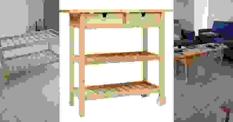 An inexpensive, easily hackable Ikea kitchen cart