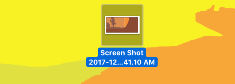 Your screenshot will automatically appear on your desktop. It'll be a.png file named