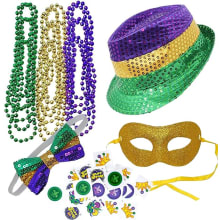 Product image of Mardi Gras Accessory Set Party Favors